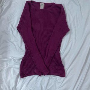 L.L bean purple sweater